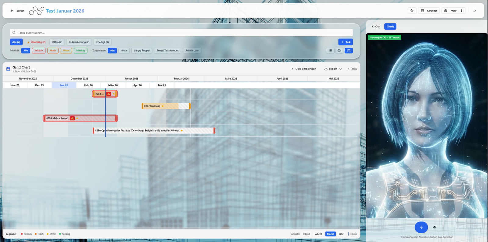KI-Assistent Gantt Chart